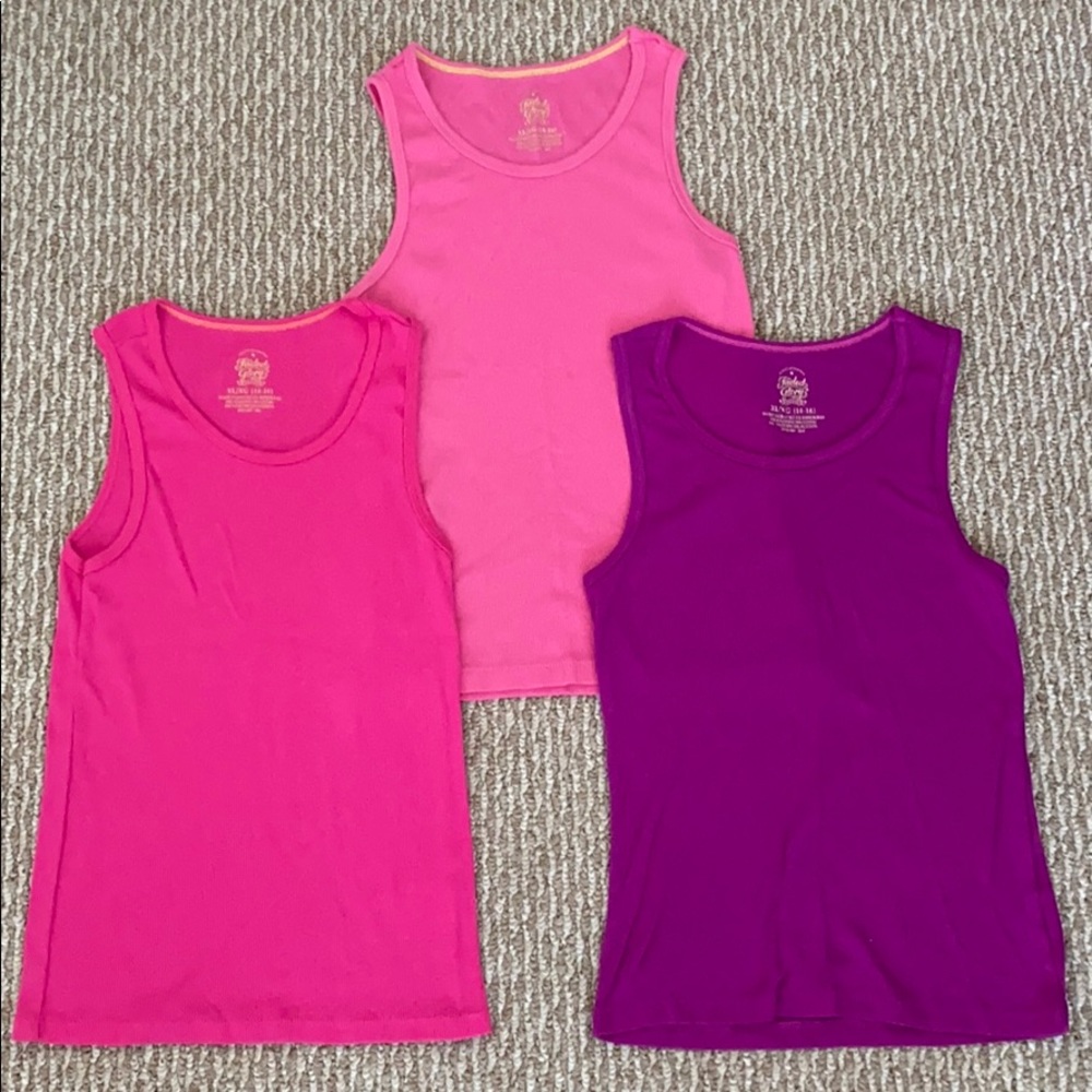 Pink and Purple Tank Top Set